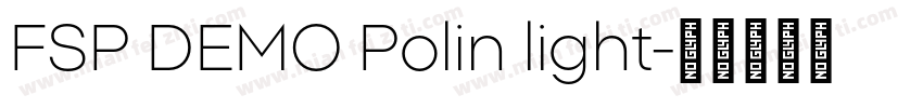 FSP DEMO Polin light字体转换
